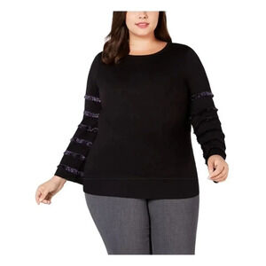 Alfany Plus Size Long Sleeve Top